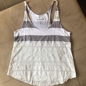 WE THE FREE small cotton tank top with lace